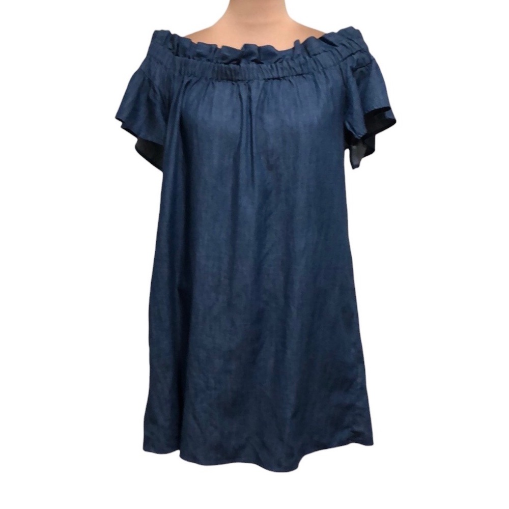 Anthropologie Corey Lynn Calter Off Shoulder Tunic Dress, Size Large